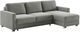 Luonto® Furniture Hampton 2-Piece Chrome/Rodeo Queen Sleeper Sectional-2