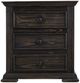 International Furniture Direct Terra Dark Black Nightstand-3