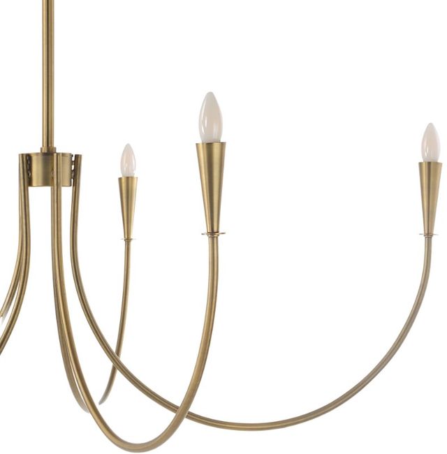 Renwil® Luzon Dark Antique Brushed Brass Chandelier-2