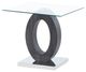 Global Furniture USA T1628 3-Piece Glass Top Occasional Table Set with Black Base-2