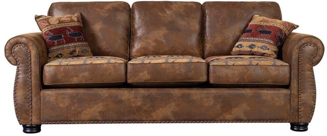Porter International Designs Hunter Brown Sofa-1
