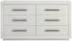Universal Explore Home™ Oasis White Sandblasted Quartered Pine Shoreline Dresser-2