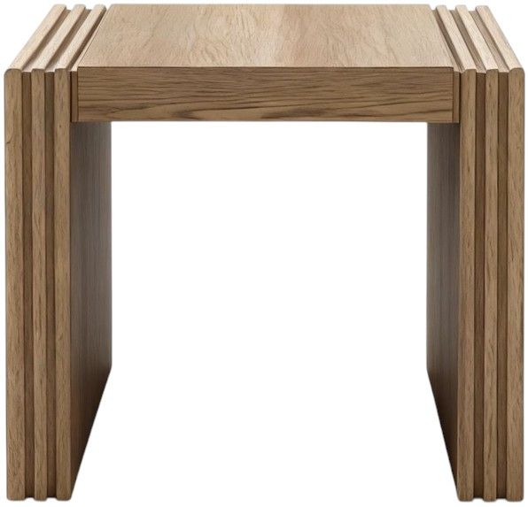 Bernards Linné Wheat End Table with Stool-4
