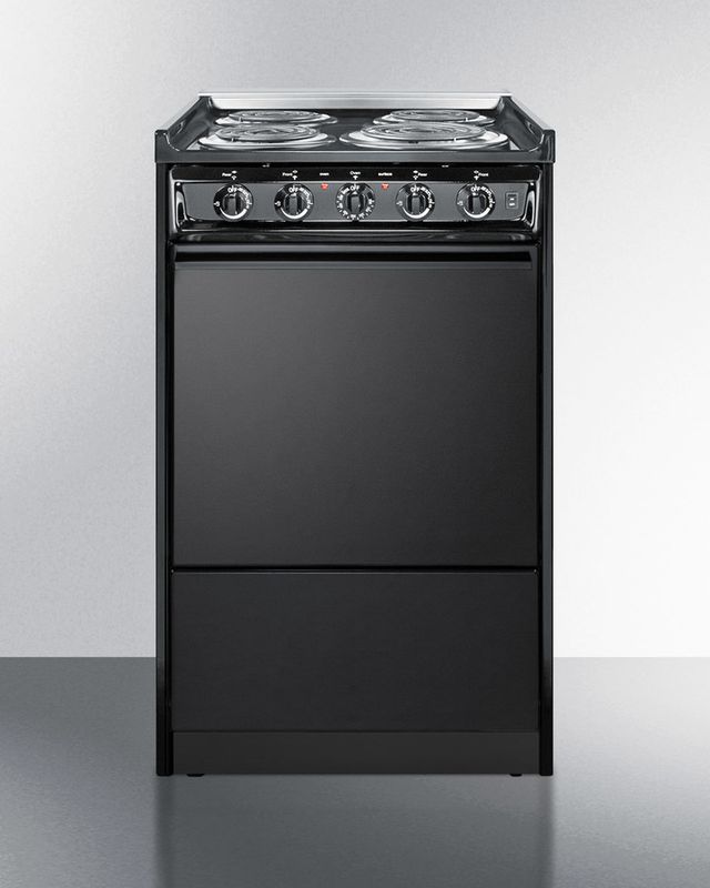 Summit® 20" Black Slide-In Electric Range-1