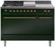 Ilve® Nostalgie II Series 48" Emerald Green Pro Style Dual Fuel Range-0