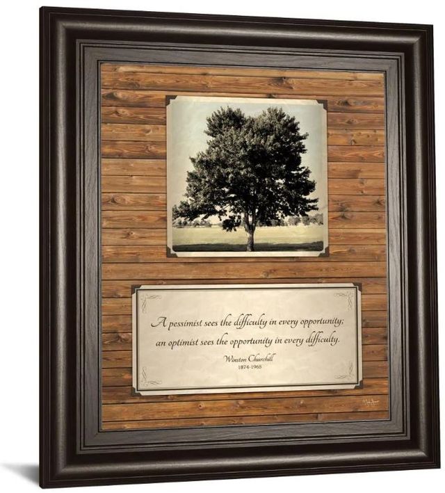 Classy Art Brown Opportunity by John Jones Framed Print Wall Art-1