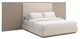 Caracole® Anthology Classic Beige/Dry Martini King Upholstered Panel Bed with Wings-0