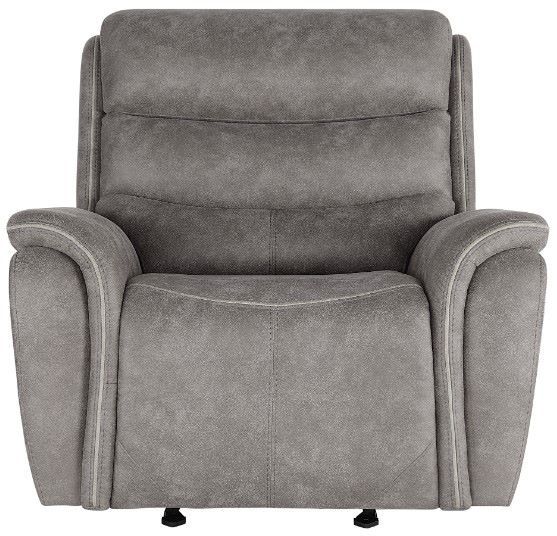 New Classic® Home Furnishings Kamari Gray Manual Glider Recliner -2