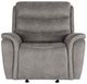 New Classic® Home Furnishings Kamari Gray Manual Glider Recliner -2