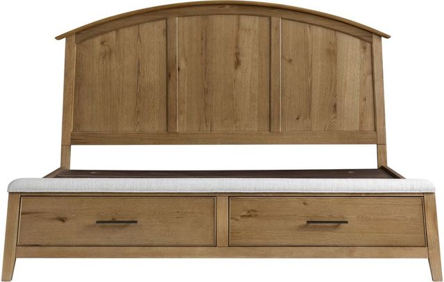 Intercon Jackson Golden Oak King Panel Storage Bed-3