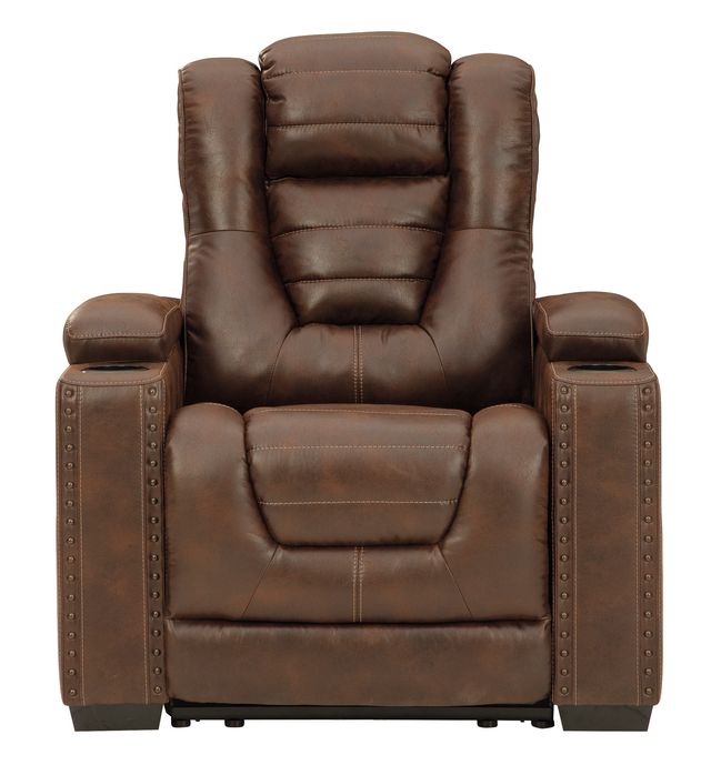 Signature Design by Ashley® Owner's Box Thyme Power Recliner with Adjustable Headrest-1