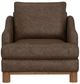 International Furniture Direct Olimpia Brown 39" Arm Chair-2