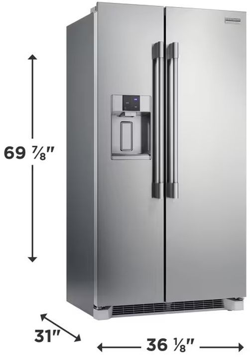 Frigidaire Professional® 36" 22.3 Cu. Ft. Stainless Steel Counter Depth Side-by-Side Refrigerator-2