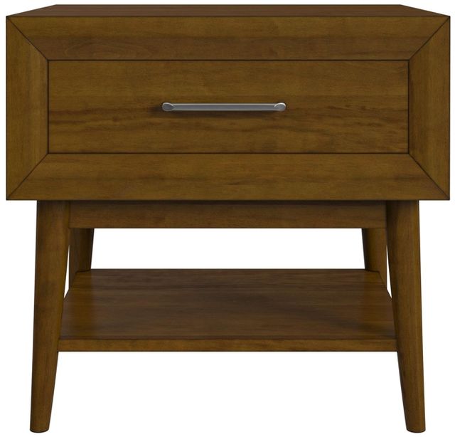 Elements International Santa Barbara Walnut End Table-2