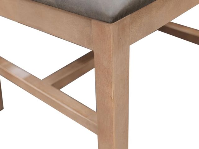 International Furniture Direct Natural Parota Brown Side Chair-4