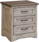 Country Classic Collection Customizable Farmstead 3-Drawer Nightstand-0