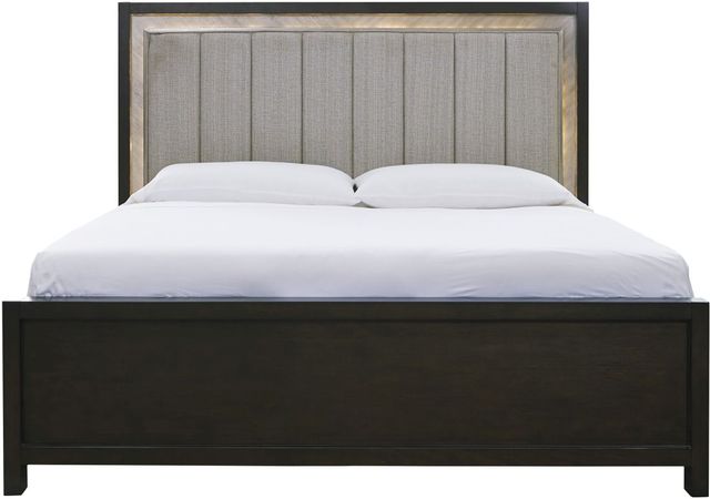 Signature Design by Ashley® Maretto 2-Piece Two-tone Queen Upholstered Panel Bed Set-3