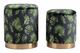 Zuo® Botanical Green Ottoman Storage Set-3
