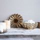 A & B Home Manzu Gold Decorative Bowl -3