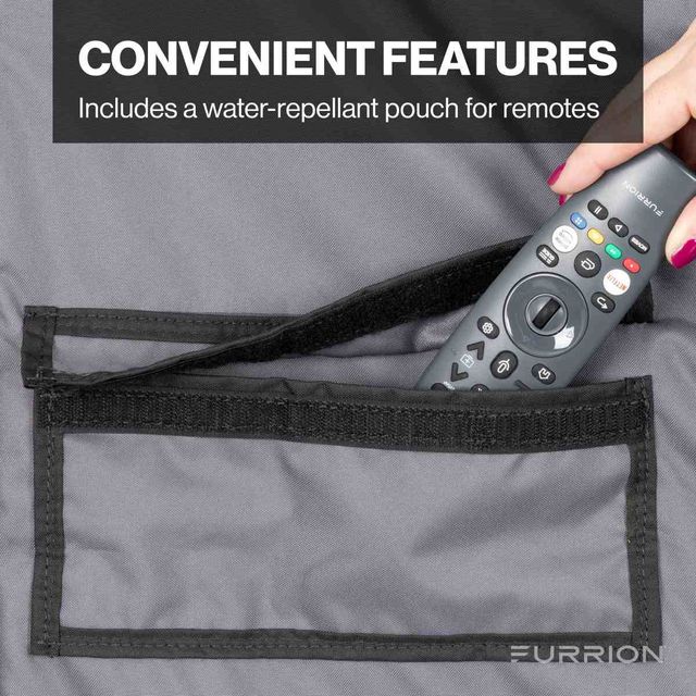 Furrion® Aurora® 65" Gray Outdoor TV Cover -4