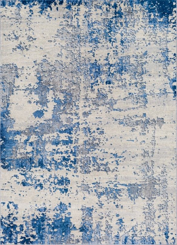 Surya Monaco Blue/Light Gray 4'x6' Area Rug-1