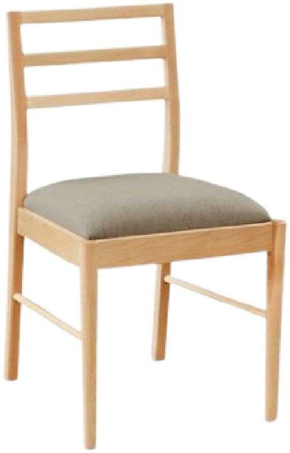 Bassett® Furniture Origins Phelps Natural Dining Chair with Thrillist Upholstered Seat-0