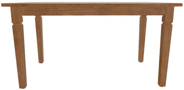 Mavin Customizable Boat Extendable Dining Table with 2 Leaves-1