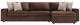 Bernhardt Nest Bernhardt Living 2-Piece Brown Leather Right-Arm Facing Sectional-1