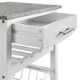 Linon Zoey Gray/White Kitchen Cart-4