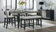 Najarian Furniture Proximity Gray/Gray Oak Counter Bench-1