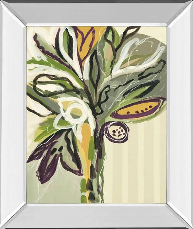 Classy Art Serene Floral Il by A. Maritz Mirror Framed Wall Art-0