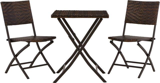 Signature Design by Ashley® River Abbey 3-Piece Brown Outdoor Table and Chairs Set-0