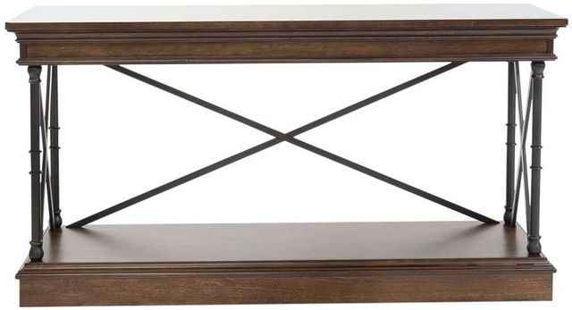 Liberty Furniture Tribeca Black/Cordovian Brown Sofa Table-2