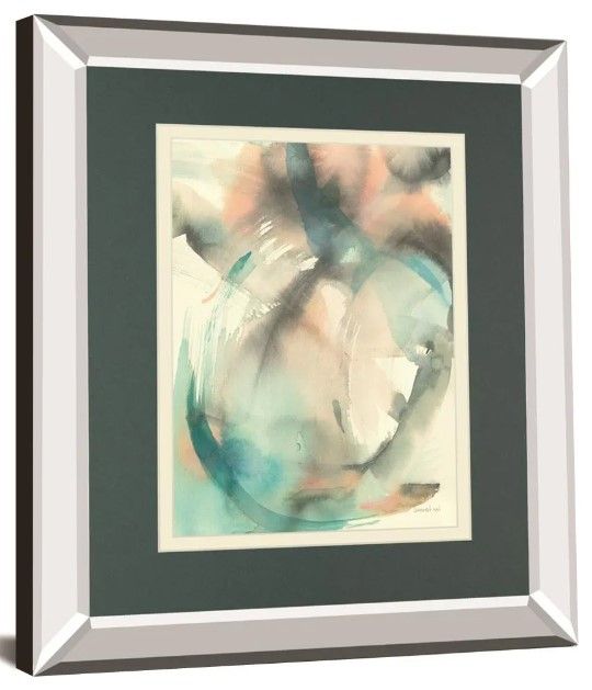 Classy Art In Motion II By Danhui Nai Mirror Framed Wall Art-0