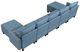 Homelegance® Garren 7-Piece Blue U-Shape Sectional with Storage and Ottomans-3