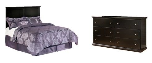 Signature Design by Ashley® Maribel 2-Piece Black Full Panel Bed Set-0