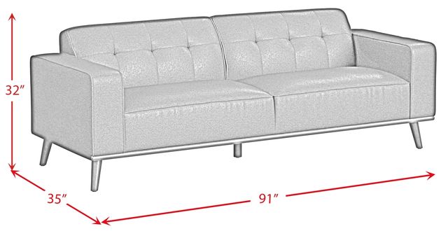 Elements International Destiny Pebble Tan Sofa-2