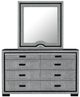 Global Furniture USA Isabella Gray Dresser with Led-2