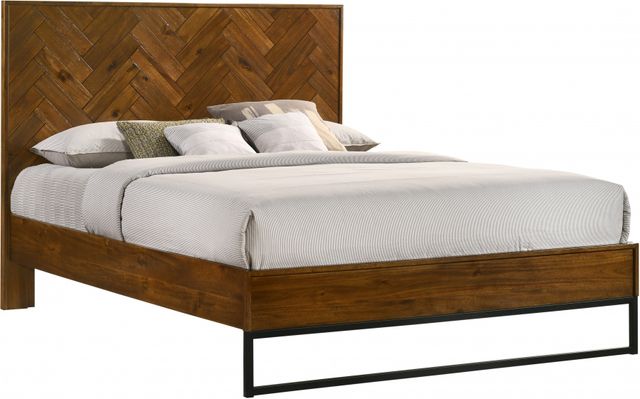 Meridian Furniture Reed Antique Coffee Queen Panel Bed-0