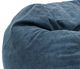 CordaRoy's® Blue Sueded Denim King Bean Bag-1