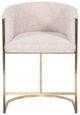 Vanguard® Furniture Vanguard Skye Novum Dove/Satin Brass Counter Stool-1