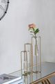 A & B Home Oversized Clear/Gold Vase-5