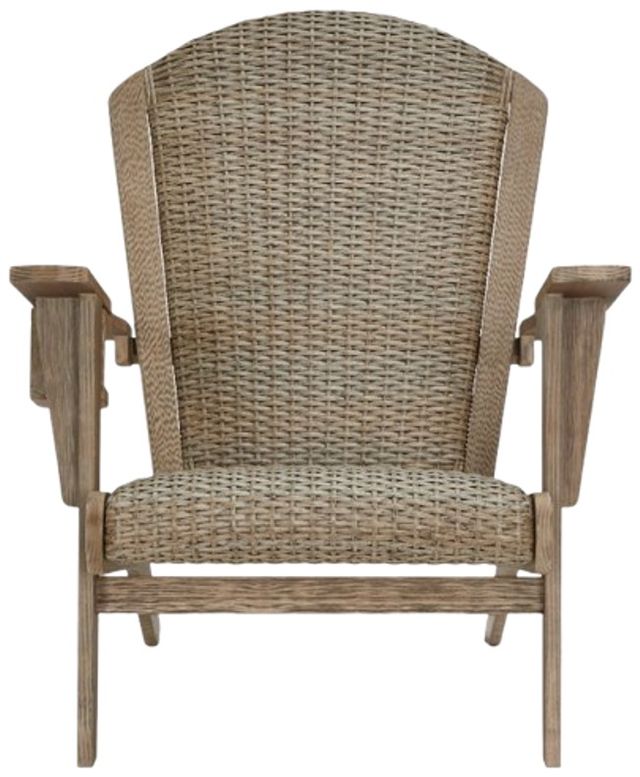 Signature Design by Ashley® Bradstreet Bay Beige Woven Outdoor Adirondack Chair-1