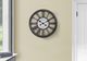 Monarch Specialties Inc. Antique Black 18" Round Wall Clock with Roman Numerals on Open Background-1