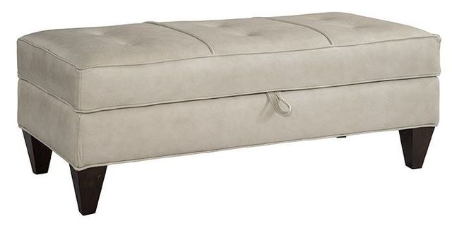 Marshfield Furniture Essentially Yours Beige Rectangle Storage Ottoman-0