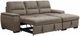 Mazin Furniture Andes 2-Piece Taupe Right-Arm Facing Pullout Sleeper Sectional and Storage Chaise-0
