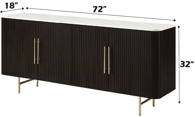 ACME Furniture Clayten Espresso/White Server-2