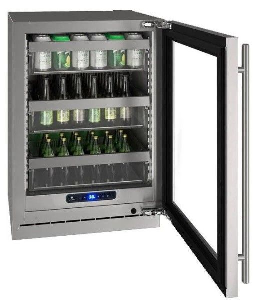 U-Line® Panel Ready/Stainless Steel 24" Undercounter Refrigerator-1