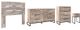 Signature Design by Ashley® Neilsville 4-Piece Whitewash Full Panel Headboard Bed Set-0