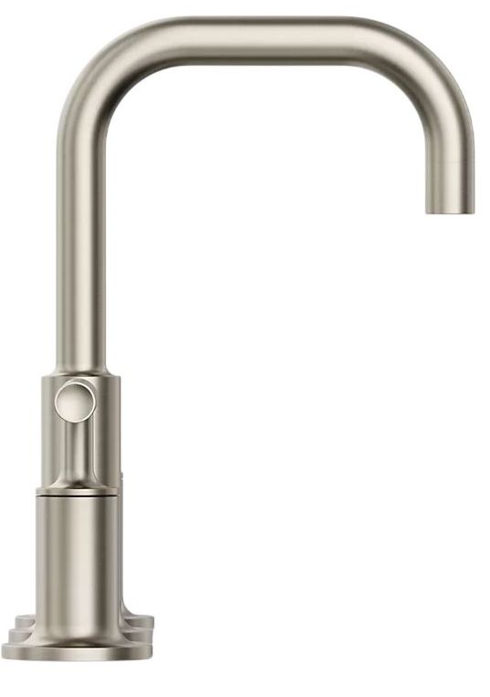 KOHLER® Purist® Vibrant Brushed NIckel 8" Widespread Bathroom Sink Faucet with Lever Handles-2